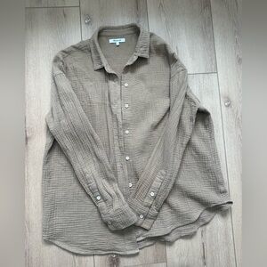 Madewell linen button down top